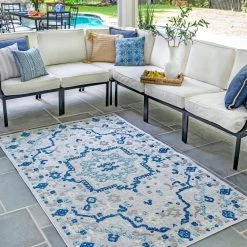 NuLOOM Indoor/Outdoor Contemporary Celestial Area Rug