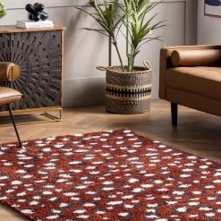 NuLOOM Lennon Cozy Shag Leopard Area Rug