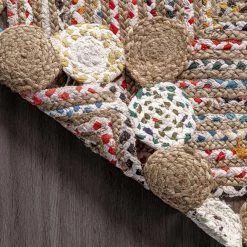 NuLOOM Sylvia Handmade Braided Bohemian Jute & Cotton Area Rug New Arrivals