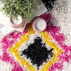 NuLOOM New Arrivals Teegan Cozy Shag Tribal Tassel Area Rug