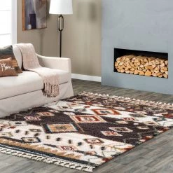 NuLOOM Southwestern Rosemarie Moroccan Tassel Shag Area Rug New Arrivals