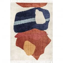 NuLOOM Ashton Shaggy Contemporary Abstract Tassel Area Rug