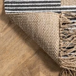 NuLOOM Vida Hand Woven Abstract Jute Tassel Area Rug