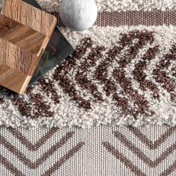 NuLOOM Zuri Shaggy Banded Tribal Area Rug New Arrivals