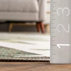 NuLOOM Elen Machine Washable Natural Leaves Area Rug New Arrivals