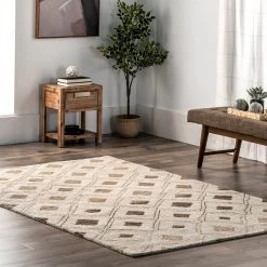 NuLOOM Myla Wool Diamond Trellis Area Rug New Arrivals