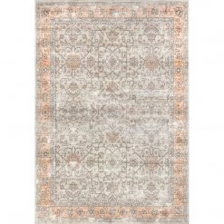 NuLOOM Marlena Faded Floral Machine Washable Area Rug