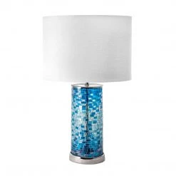 NuLOOM Palmer 21" Glass Table Lamp