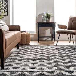 NuLOOM Bella Wavy Soft Shag Fringe Area Rug