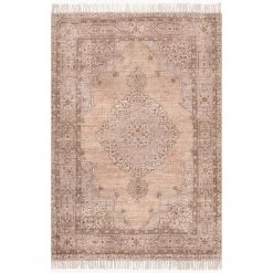 NuLOOM New Arrivals Brogan Vintage Medallion Flatweave Tassel Area Rug