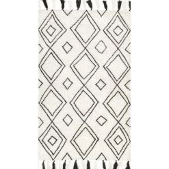 NuLOOM Lisha Moroccan Diamond Tassel