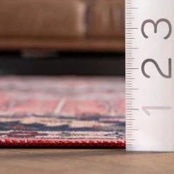 NuLOOM New Arrivals Amber Machine Washable Floral Aztec Area Rug