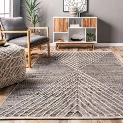 NuLOOM Mikaela Hand Woven Jute Cotton And Wool Geometric Flatweave Area Rug 16 NuLOOM Mikaela Hand Woven Jute Cotton And Wool Geometric Flatweave Area Rug