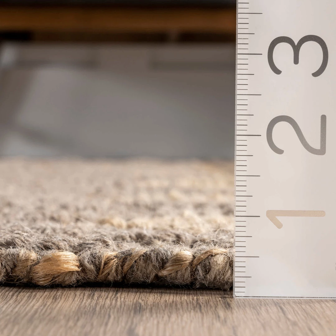 NuLOOM Alex Hand Woven Wool And Jute Textured Geometric Tassel Area Rug 3 NuLOOM Alex Hand Woven Wool And Jute Textured Geometric Tassel Area Rug