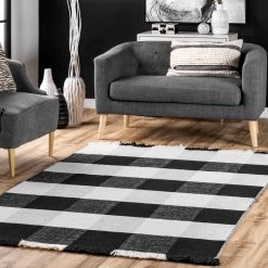 NuLOOM Fay Buffalo Plaid Fringe Area Rug New Arrivals