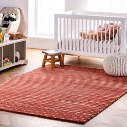 NuLOOM New Arrivals Hand Loomed Marlowe Stripes Area Rug