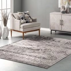 NuLOOM Prestyn Machine Washable Faded Tribal Trellis Area Rug New Arrivals