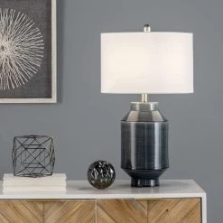 NuLOOM Napoli 25" Ceramic Table Lamp