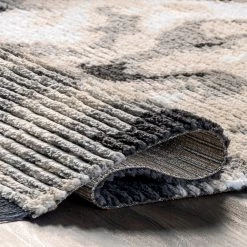 NuLOOM Harper Abstract Marble Soft Shag Fringe Area Rug New Arrivals