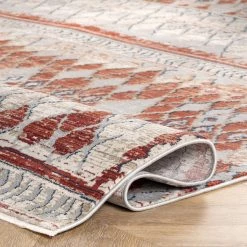 NuLOOM New Arrivals Julianne Distressed Geometric Trellis Area Rug