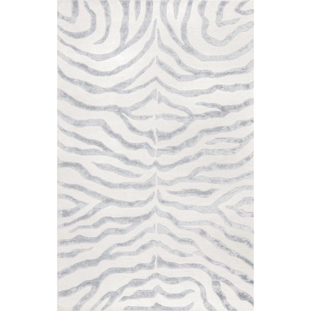 NuLOOM Contemporary Hand Tufted Plush Zebra Area Rug 1 NuLOOM Contemporary Hand Tufted Plush Zebra Area Rug