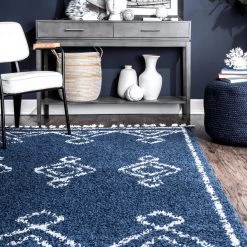 NuLOOM Mackie Moroccan Diamond Tassel Area Rug New Arrivals