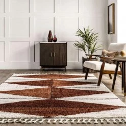 NuLOOM Kali Shaggy Diamond Tassel Area Rug