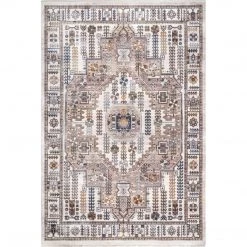 NuLOOM Jocelyn Global Inspired Medallion Fringe Area Rug