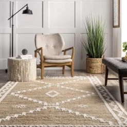 NuLOOM Viola Hand Loomed Jute And Wool Textured Tassel Area Rug New Arrivals