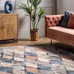 NuLOOM Saoirse Distressed Trellis Area Rug New Arrivals