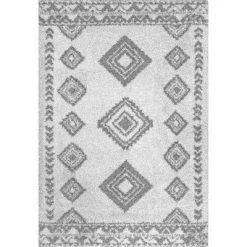 NuLOOM New Arrivals Tribal Diamonds Shaggy Luna