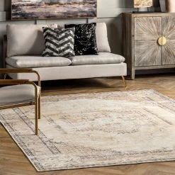 NuLOOM Glenda Machine Washable Faded Medallion Area Rug New Arrivals