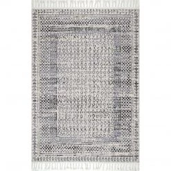 NuLOOM New Arrivals Claudia Diamond Tassel Area Rug