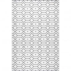 NuLOOM New Arrivals Josie Hand Loomed Cotton Flatweave Geometric Trellis Area Rug