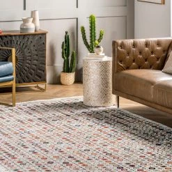 NuLOOM Posie Geometric Stripe Fringe Area Rug 18 NuLOOM Posie Geometric Stripe Fringe Area Rug