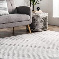 NuLOOM Modern Striped Washable Area Rug