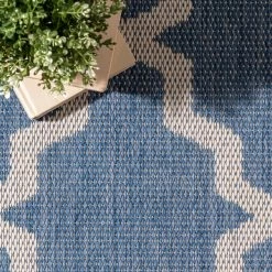 NuLOOM Machine Made Gina Outdoor Moroccan Trellis Area Rug 65 NuLOOM Machine Made Gina Outdoor Moroccan Trellis Area Rug