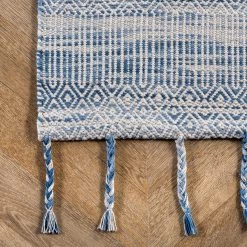 NuLOOM New Arrivals Diem Geometric Cotton Tassel Area Rug