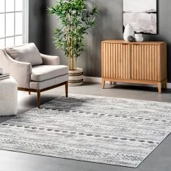 NuLOOM New Arrivals Aida Tribal Banded Bohemian Area Rug