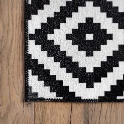 NuLOOM New Arrivals Kellee Machine Washable Modern Diamonds Area Rug