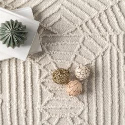 NuLOOM Suzanne Hand Hooked Wool Abstract High Low Textured Area Rug New Arrivals