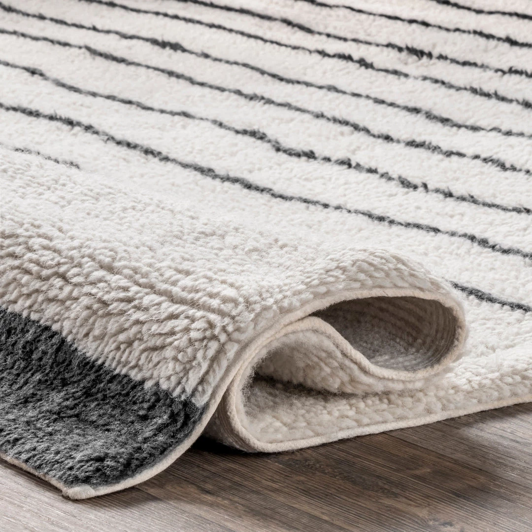 NuLOOM New Arrivals Pinstriped Sunset Wool Washable Area Rug 4 NuLOOM New Arrivals Pinstriped Sunset Wool Washable Area Rug