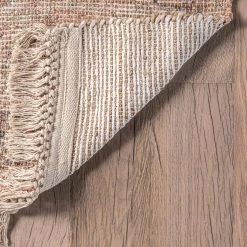 NuLOOM Allison Worn Vintage Floral Flatweave Tassel Area Rug