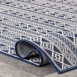 NuLOOM New Arrivals Devon Geometric Stiped Indoor/Outdoor Area Rug