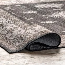 NuLOOM New Arrivals Mollie Machine Washable Traditional Border Area Rug 12 NuLOOM New Arrivals Mollie Machine Washable Traditional Border Area Rug