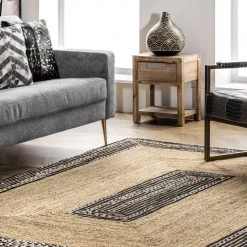NuLOOM New Arrivals Cotton Bound Jute Braided Area Rug