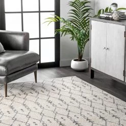 NuLOOM New Arrivals Mila Cartouche Trellis Area Rug