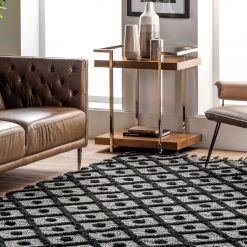 NuLOOM Hand Loomed Trellis Tassel Jinny Area Rug