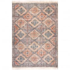 NuLOOM New Arrivals Luna Floral Trellis Tassel Flatweave Area Rug