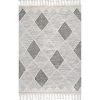 NuLOOM Becca Diamond Trellis Tassel Wool Area Rug